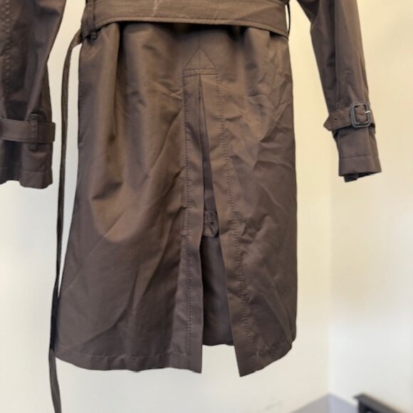BURBERRY TRENCH  COAT WOMEN BROWN COLOR size 2P - Picture 6 of 8